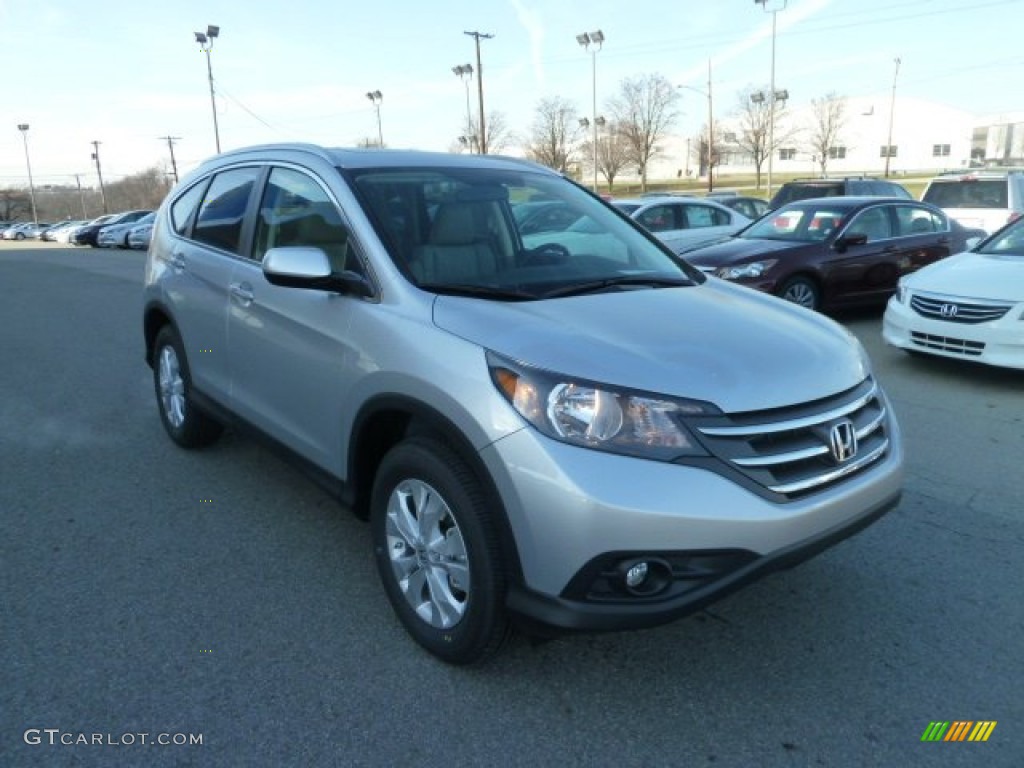 2012 CR-V EX-L 4WD - Alabaster Silver Metallic / Gray photo #7