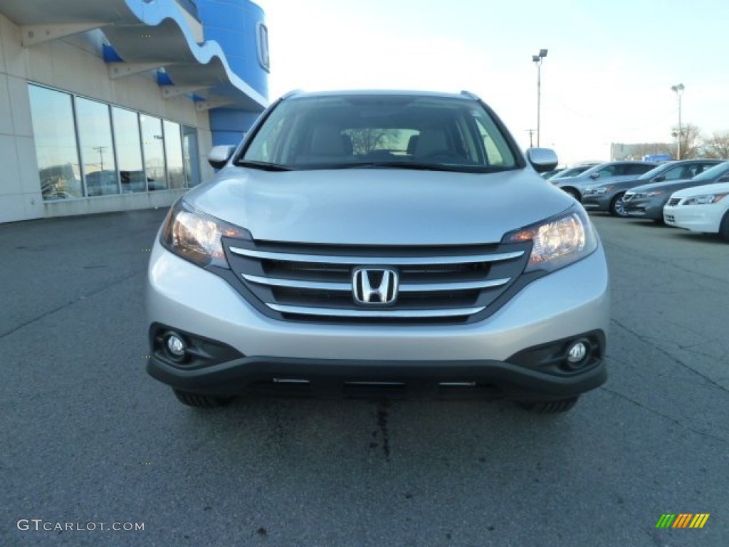 2012 CR-V EX-L 4WD - Alabaster Silver Metallic / Gray photo #8