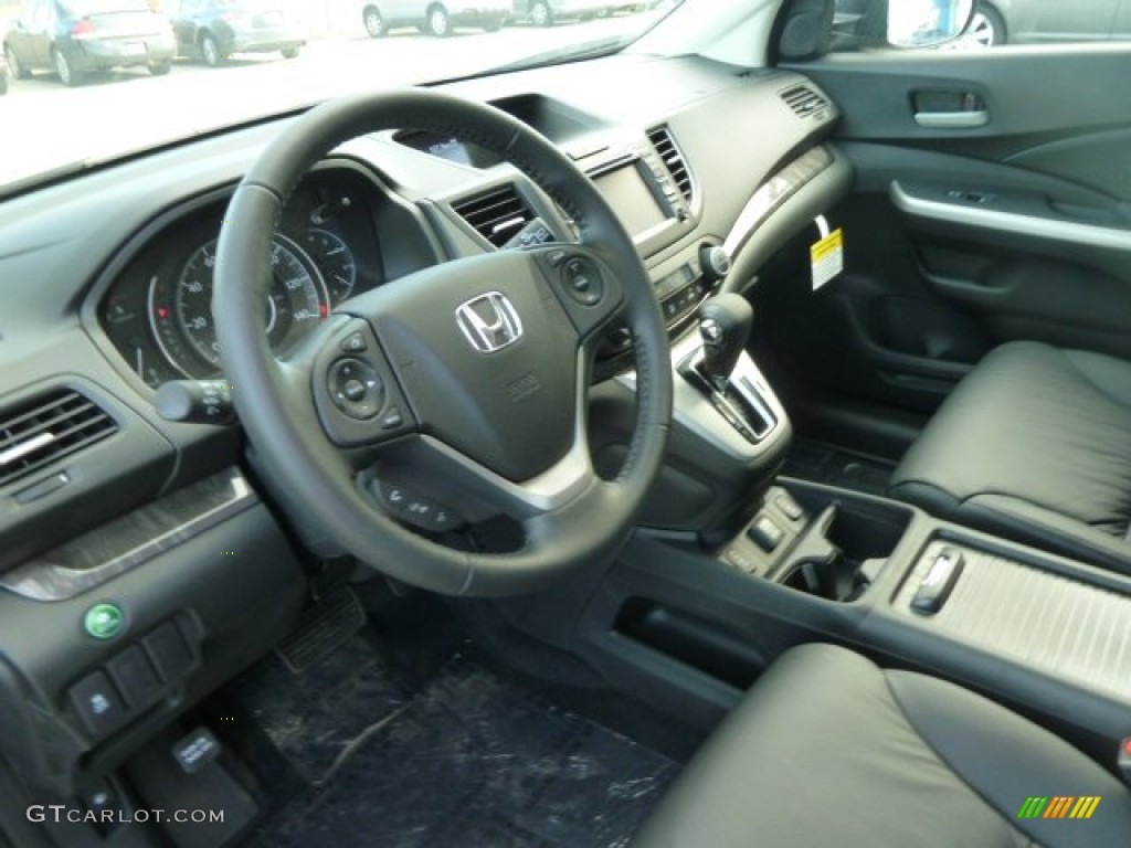 2012 CR-V EX-L 4WD - Crystal Black Pearl / Black photo #15