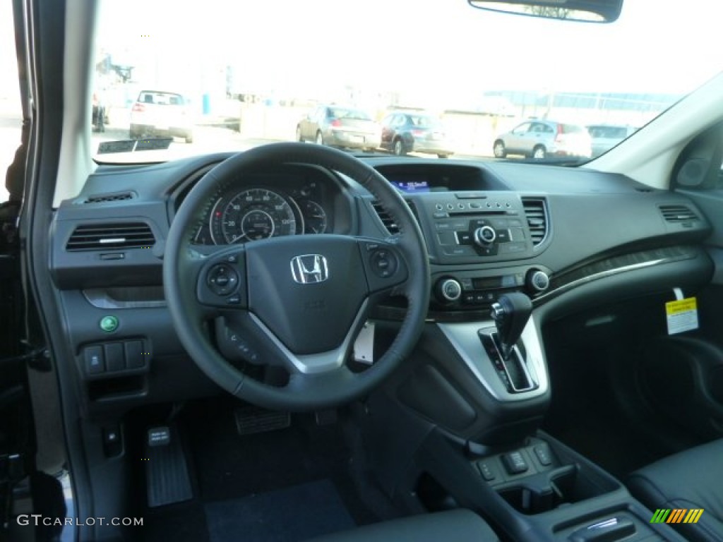 2012 Honda CR-V EX-L 4WD Black Dashboard Photo #58005928