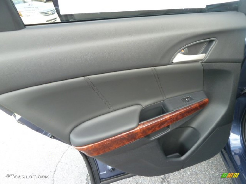 2012 Honda Accord Crosstour EX-L 4WD Black Door Panel Photo #58006460