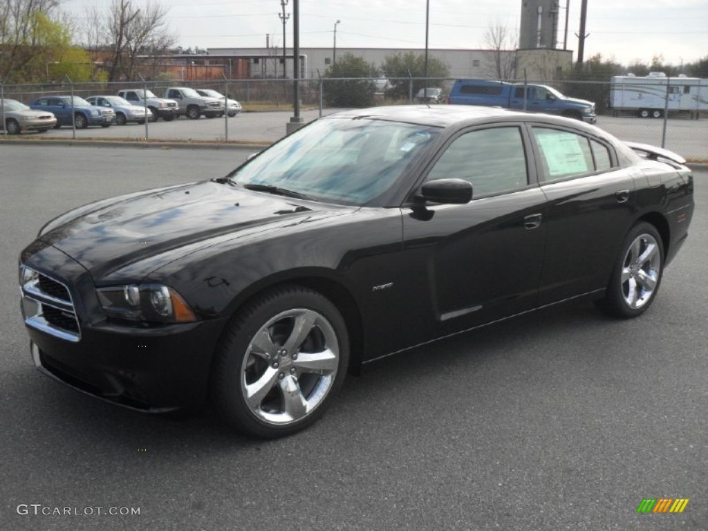 2012 Charger R/T - Pitch Black / Black photo #1