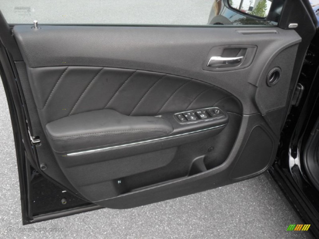 2012 Dodge Charger R/T Black Door Panel Photo #58008686