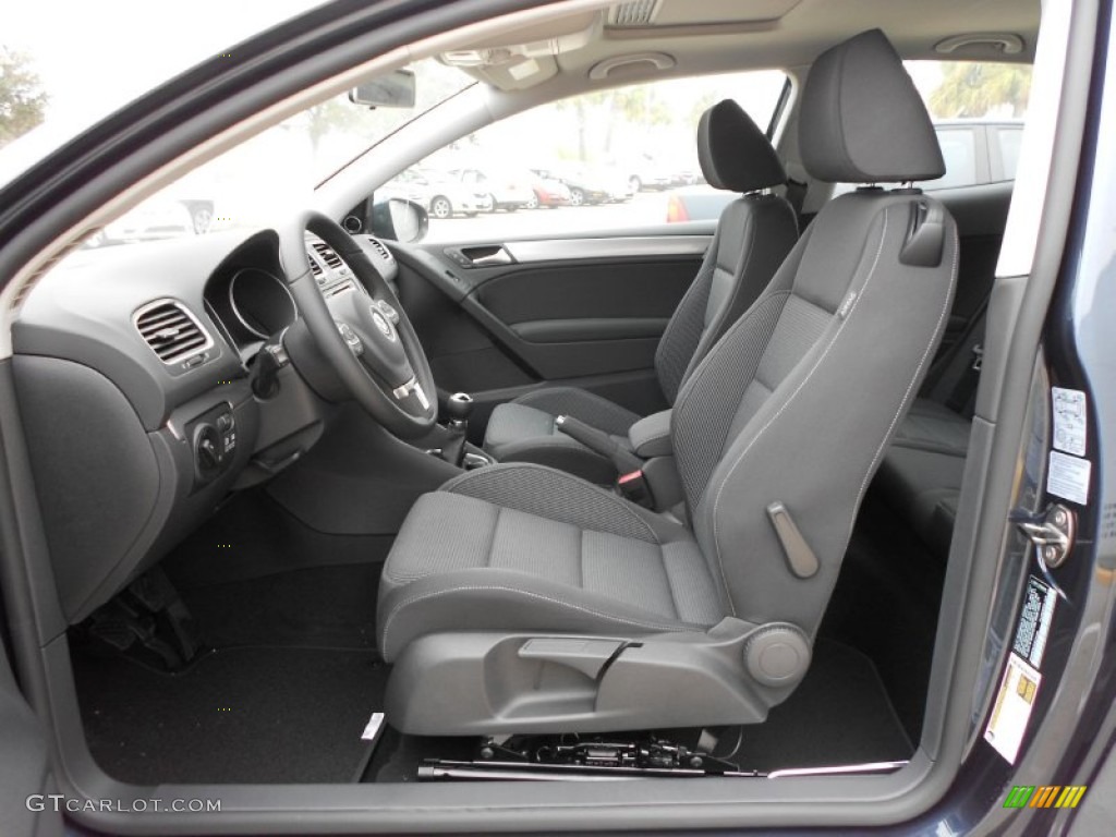 Titan Black Interior 2012 Volkswagen Golf 2 Door TDI Photo #58012685