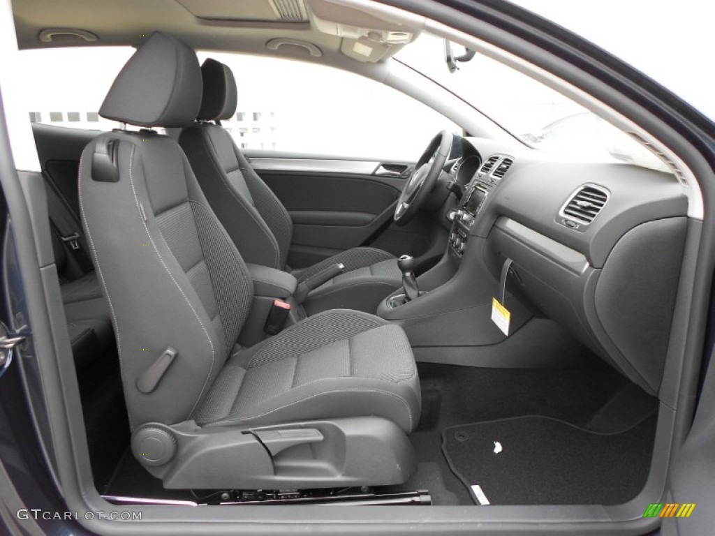Titan Black Interior 2012 Volkswagen Golf 2 Door TDI Photo #58012703