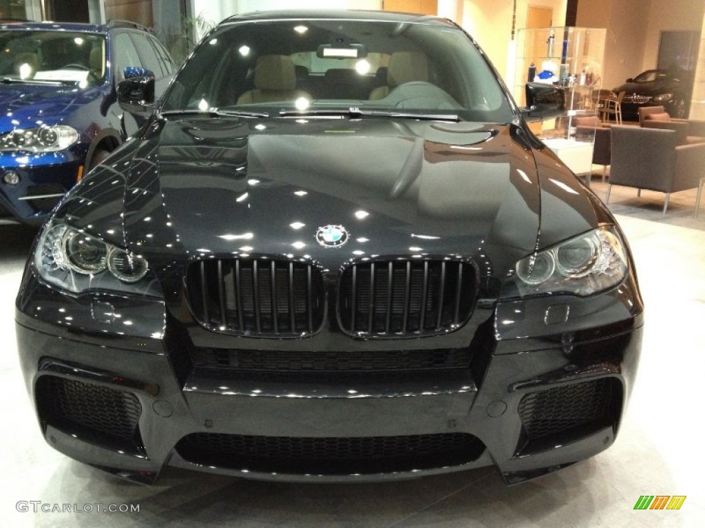 Black Sapphire Metallic 2012 BMW X6 M Standard X6 M Model Exterior Photo #58013651