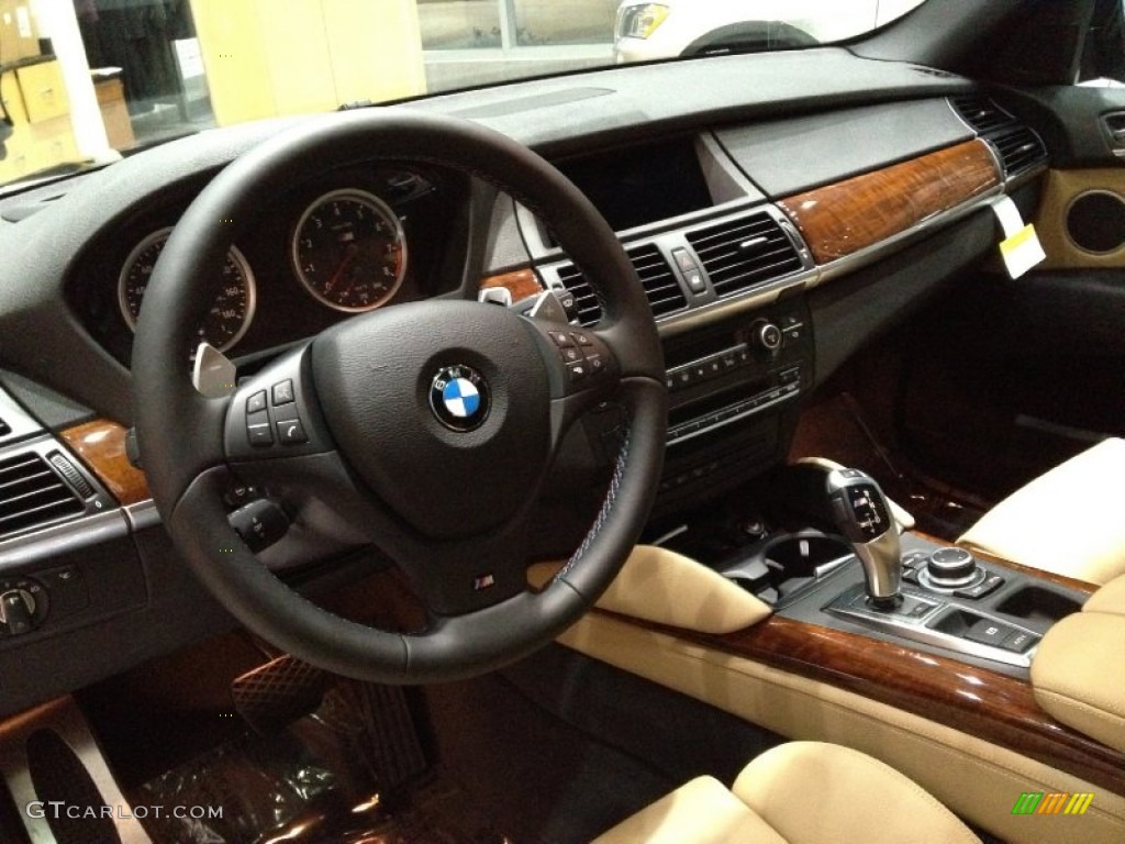 2012 BMW X6 M Standard X6 M Model Bamboo Beige Dashboard Photo #58013711