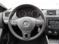 Titan Black 2012 Volkswagen Jetta TDI Sedan Steering Wheel