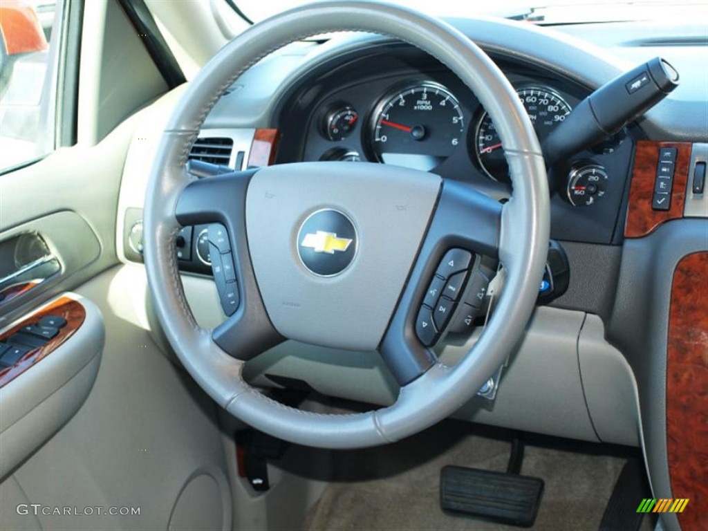 2007 Chevrolet Avalanche LT 4WD Dark Titanium/Light Titanium Steering Wheel Photo #58015013