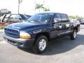 Patriot Blue Pearl 2002 Dodge Dakota Sport Quad Cab