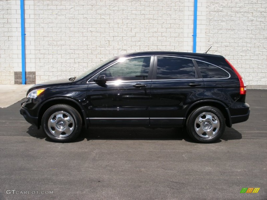 2008 CR-V LX 4WD - Nighthawk Black Pearl / Black photo #2