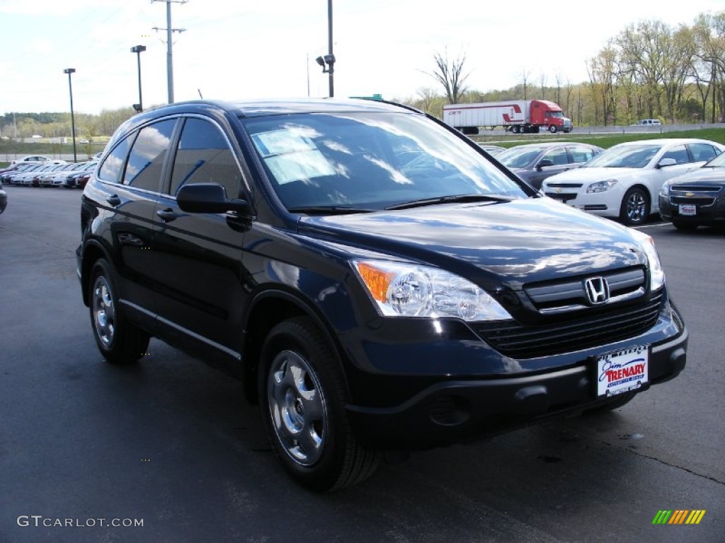 2008 CR-V LX 4WD - Nighthawk Black Pearl / Black photo #5