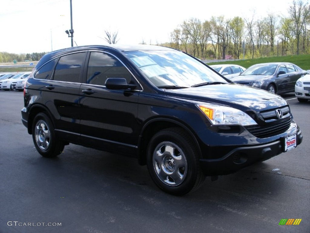 2008 CR-V LX 4WD - Nighthawk Black Pearl / Black photo #6