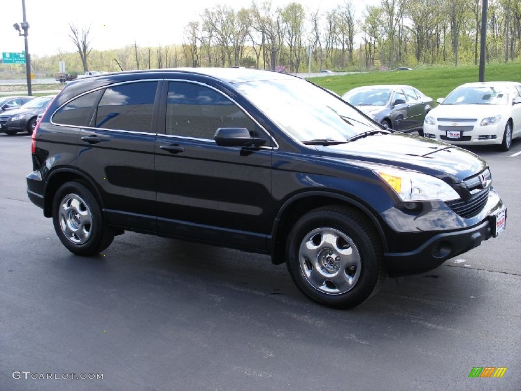 2008 CR-V LX 4WD - Nighthawk Black Pearl / Black photo #7