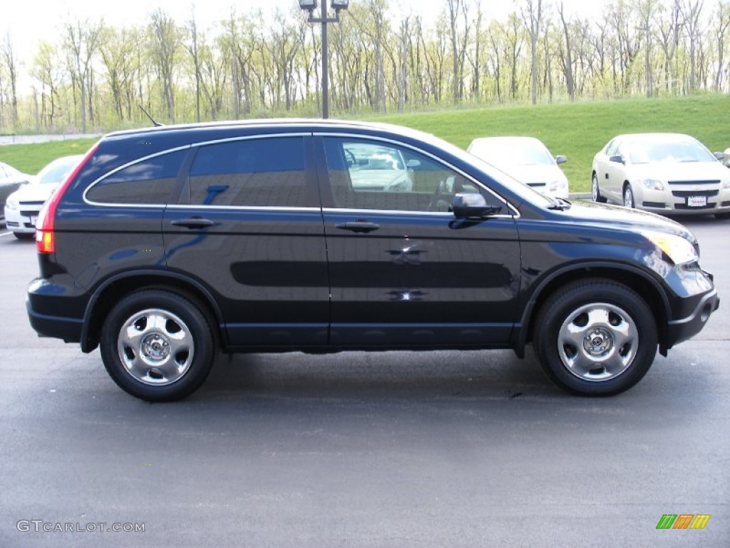 2008 CR-V LX 4WD - Nighthawk Black Pearl / Black photo #8