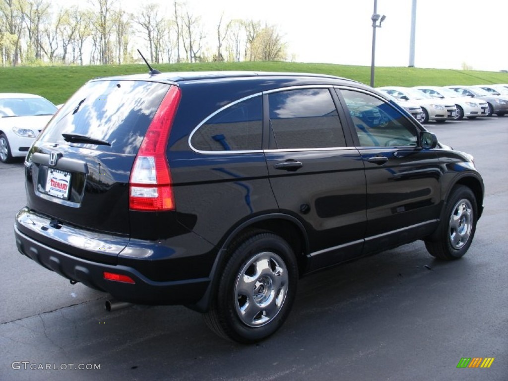 2008 CR-V LX 4WD - Nighthawk Black Pearl / Black photo #11