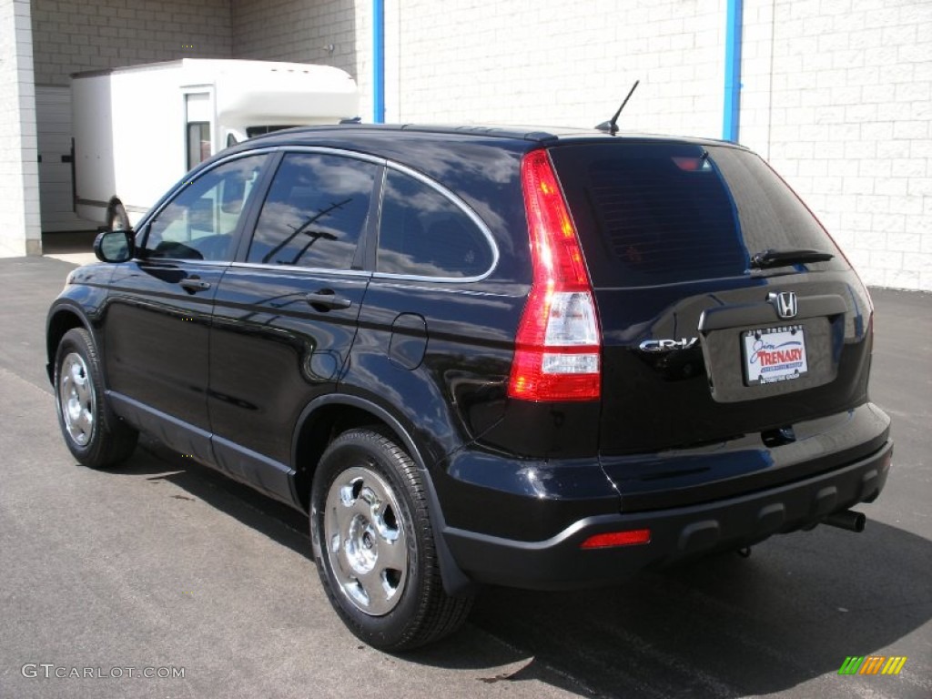 2008 CR-V LX 4WD - Nighthawk Black Pearl / Black photo #12