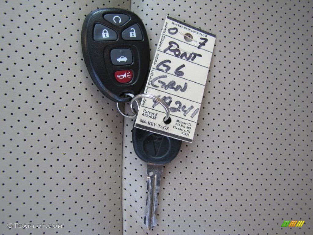 2007 Pontiac G6 GTP Sedan Keys Photos