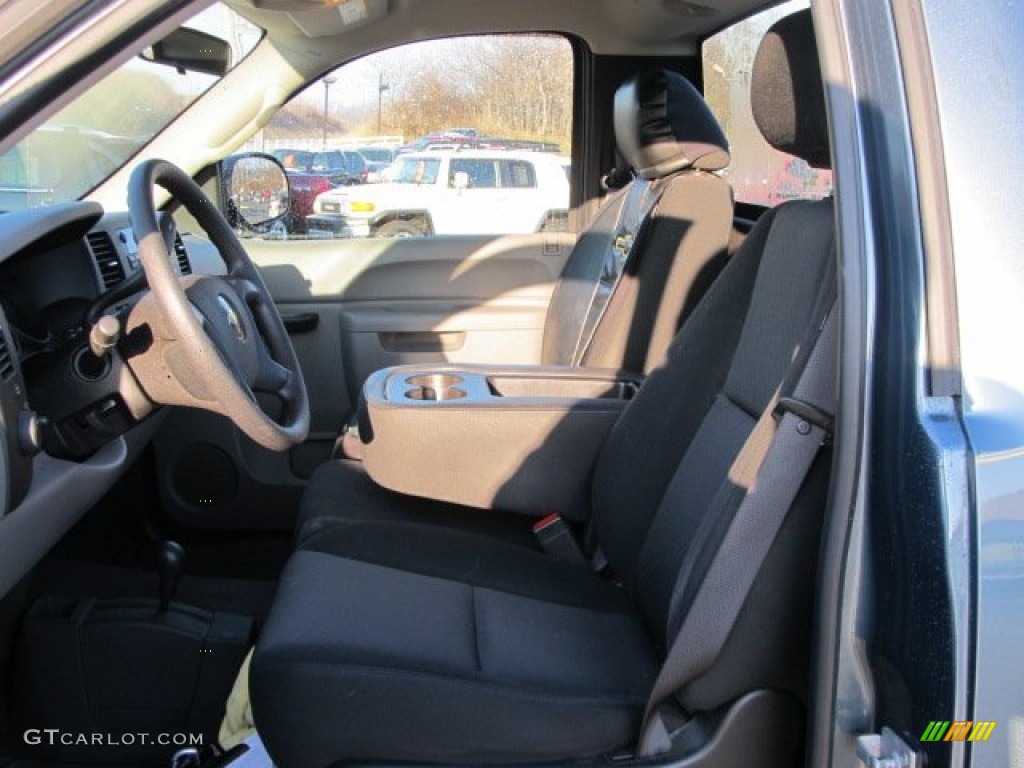 2010 Silverado 1500 Regular Cab 4x4 - Blue Granite Metallic / Dark Titanium photo #14