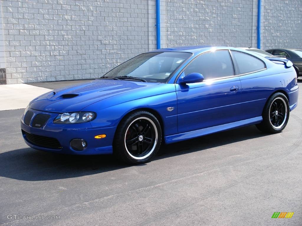 2006 GTO Coupe - Impulse Blue Metallic / Black photo #6