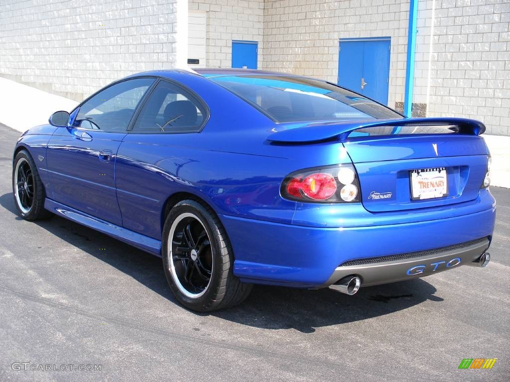 2006 GTO Coupe - Impulse Blue Metallic / Black photo #9