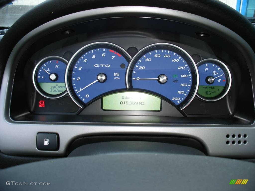 2006 Pontiac GTO Coupe Gauges Photo #58019714