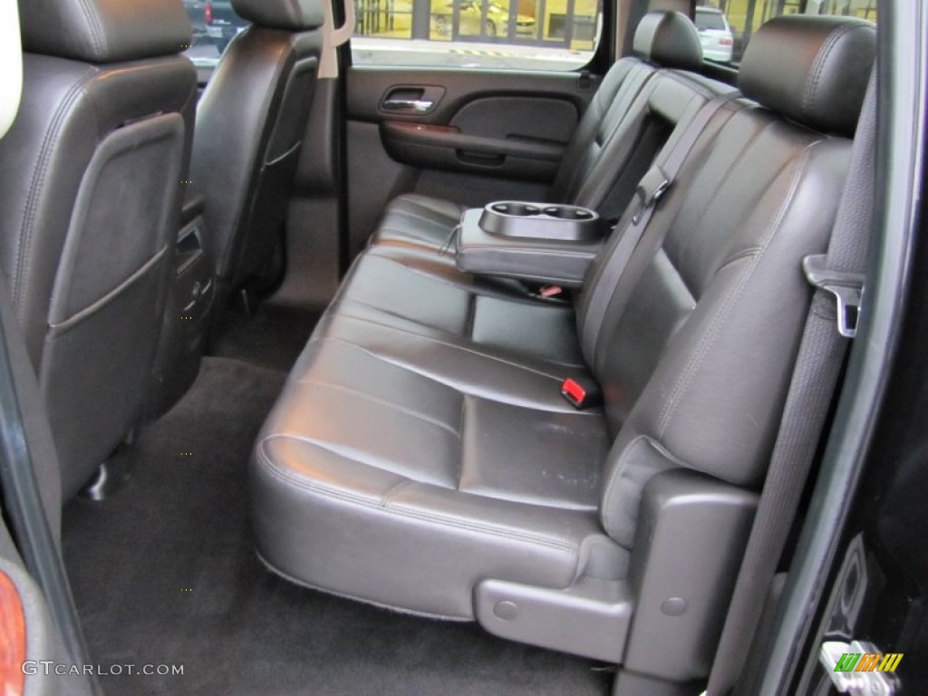 Ebony Interior 2009 GMC Sierra 2500HD SLE Crew Cab 4x4 Photo #58020236