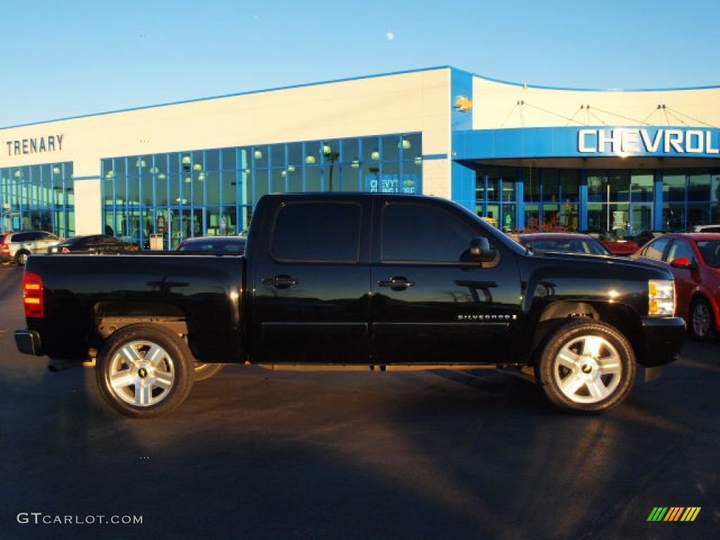 2008 Silverado 1500 LTZ Crew Cab - Black / Ebony photo #1