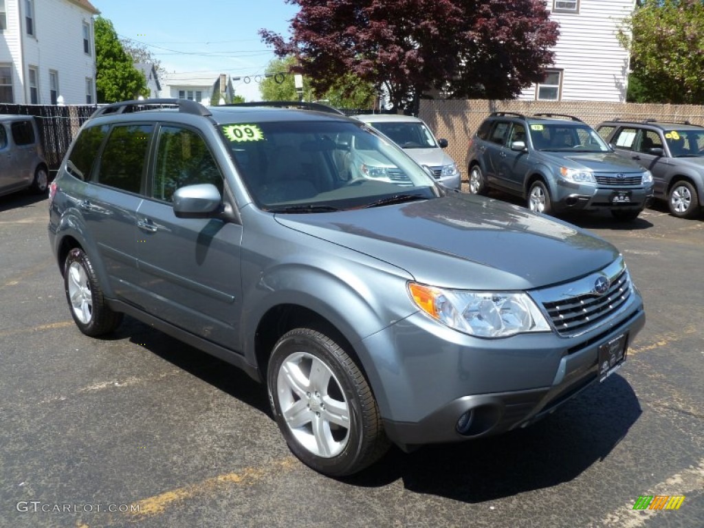 2009 Forester 2.5 X Limited - Sage Green Metallic / Black photo #1