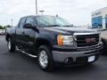 2010 Onyx Black GMC Sierra 1500 SLE Extended Cab 4x4  photo #2