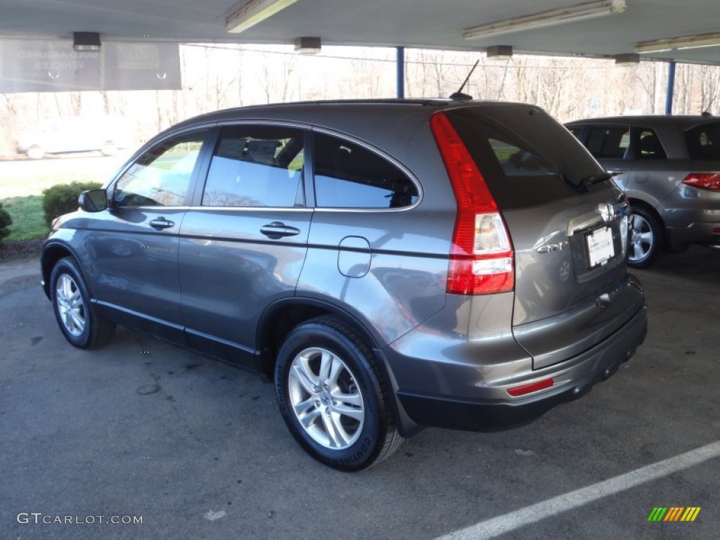 2011 CR-V EX-L 4WD - Polished Metal Metallic / Black photo #2