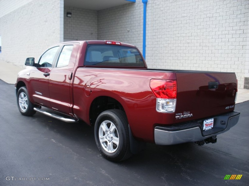 2010 Tundra Double Cab 4x4 - Salsa Red Pearl / Graphite Gray photo #9