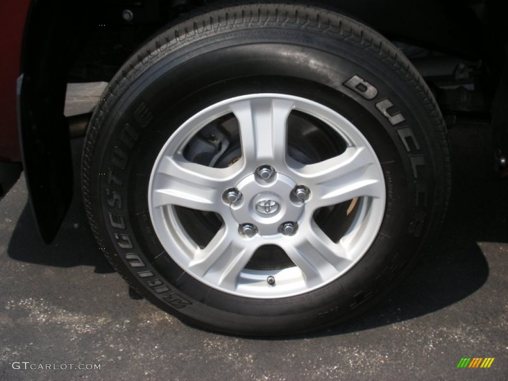 2010 Tundra Double Cab 4x4 - Salsa Red Pearl / Graphite Gray photo #40