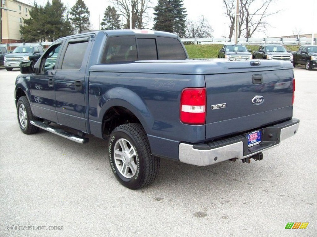 2006 F150 XLT SuperCrew 4x4 - Medium Wedgewood Blue Metallic / Medium/Dark Flint photo #2