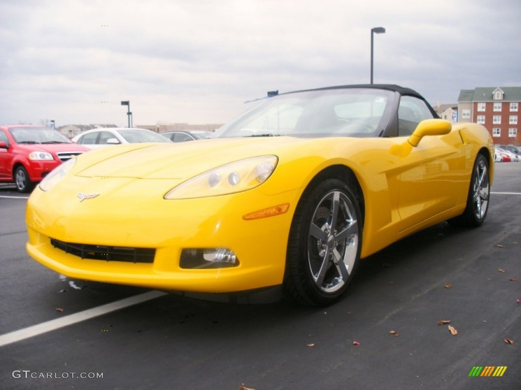 Velocity Yellow 2010 Chevrolet Corvette Convertible Exterior Photo #58026329