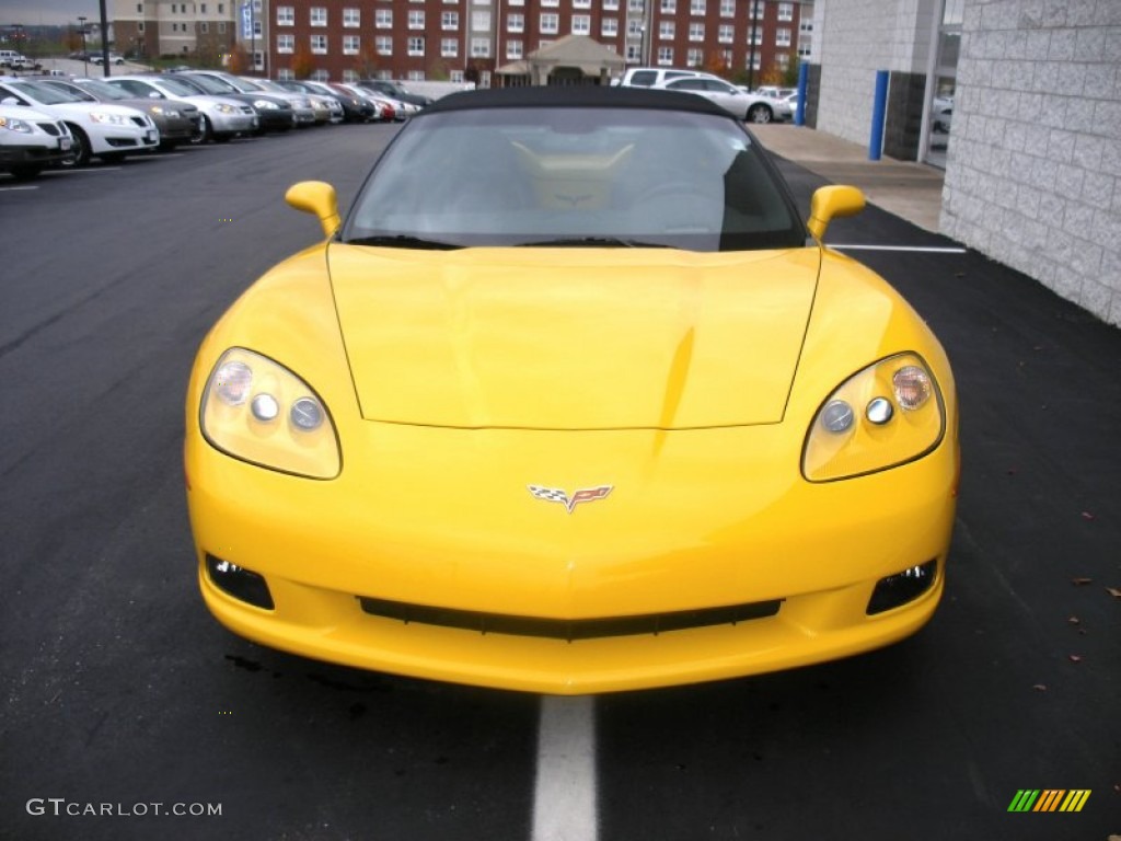 Velocity Yellow 2010 Chevrolet Corvette Convertible Exterior Photo #58026437