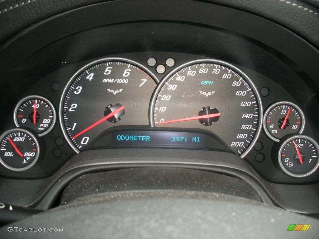 2010 Chevrolet Corvette Convertible Gauges Photo #58026476