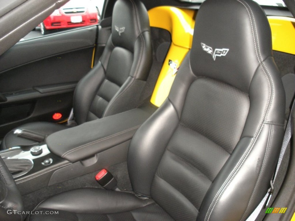 Ebony Black Interior 2010 Chevrolet Corvette Convertible Photo #58026536