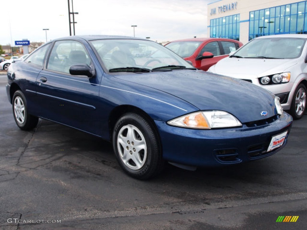 2002 Cavalier LS Coupe - Indigo Blue Metallic / Neutral photo #2