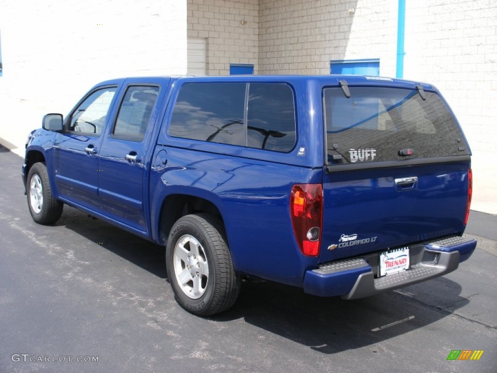 Deep Navy Blue 2009 Chevrolet Colorado LT Crew Cab Exterior Photo #58029749