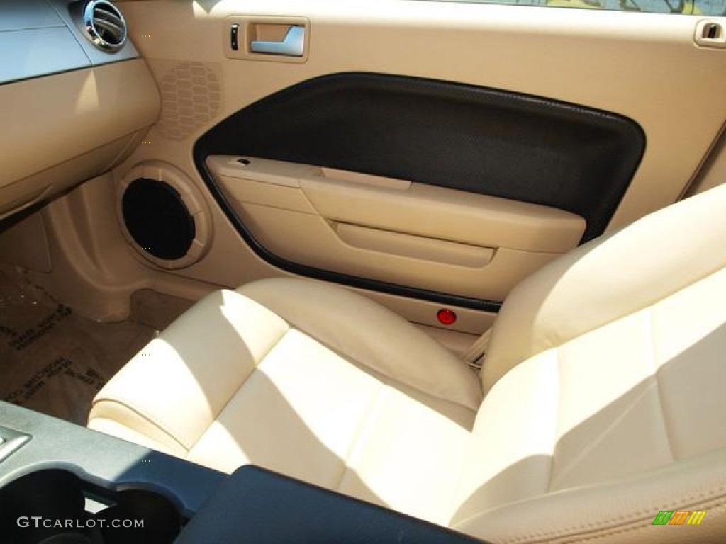 2006 Mustang V6 Premium Coupe - Redfire Metallic / Light Parchment photo #13