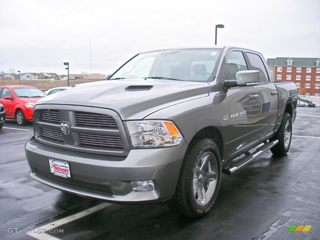 2011 Ram 1500 Sport Crew Cab 4x4 - Mineral Gray Metallic / Dark Slate Gray photo #8