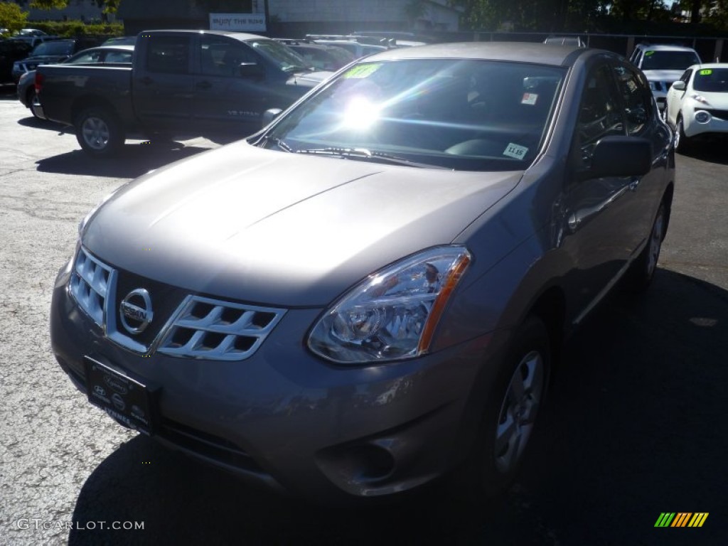 2011 Rogue S AWD - Gotham Gray Metallic / Black photo #4