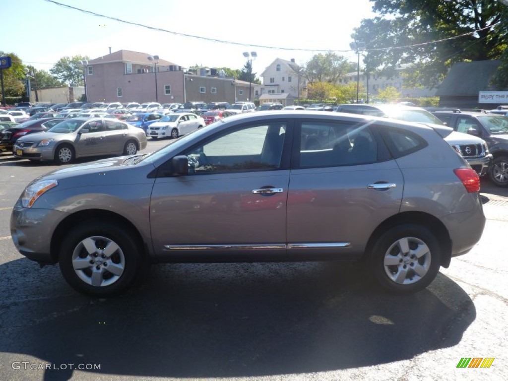 2011 Rogue S AWD - Gotham Gray Metallic / Black photo #7