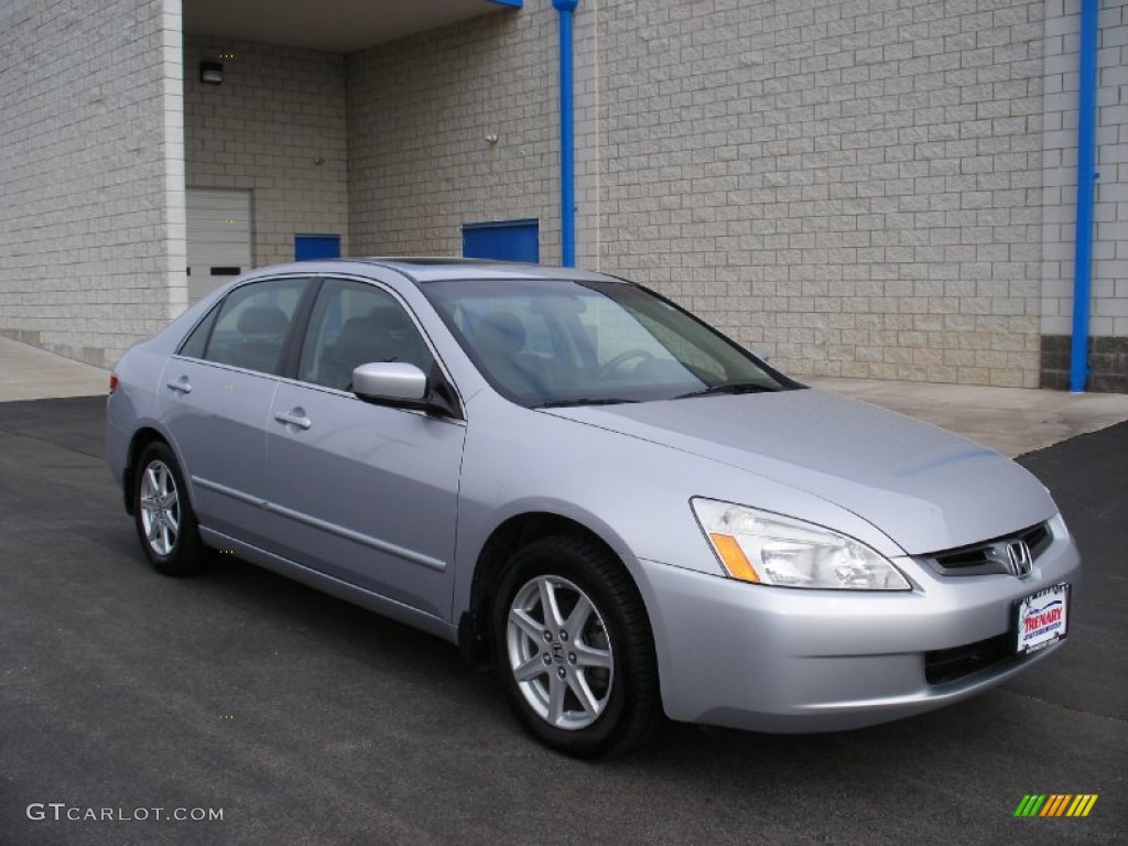 2003 Accord EX V6 Sedan - Satin Silver Metallic / Black photo #4