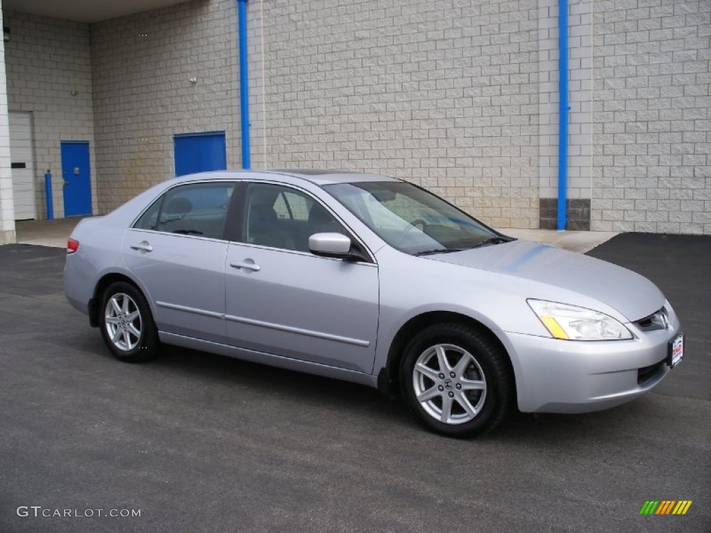 2003 Accord EX V6 Sedan - Satin Silver Metallic / Black photo #5