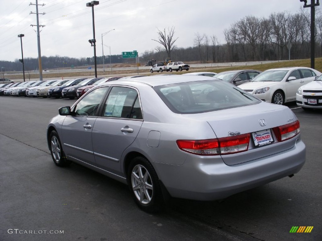 2003 Accord EX V6 Sedan - Satin Silver Metallic / Black photo #6