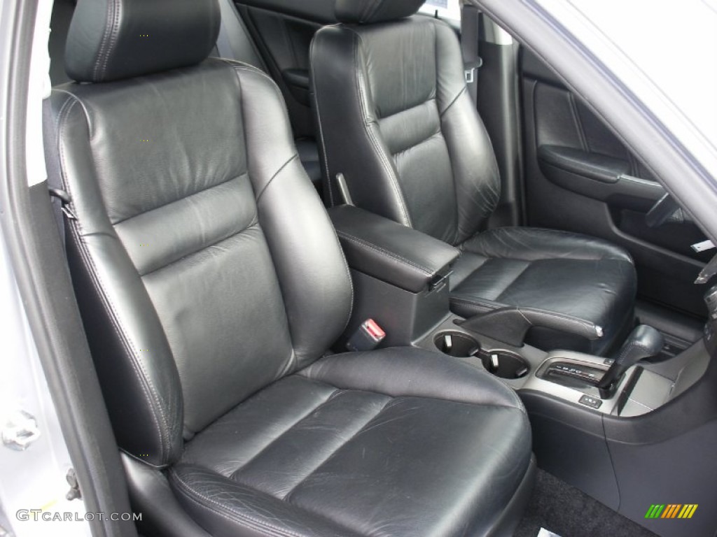 2003 Accord EX V6 Sedan - Satin Silver Metallic / Black photo #24