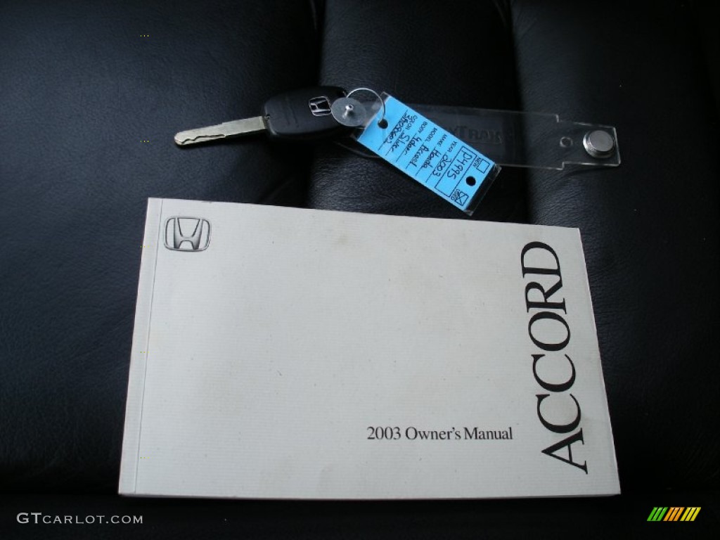 2003 Accord EX V6 Sedan - Satin Silver Metallic / Black photo #38