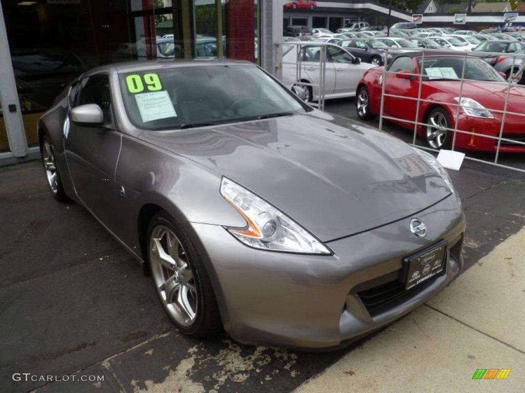 2009 370Z Sport Touring Coupe - Platinum Graphite / Gray Leather photo #4